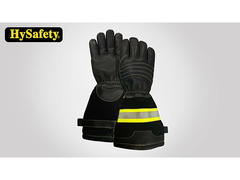Sapeur-pompier Gloves Long Cuff de certificat d'EN659/GOST R avec la bande réfléchie