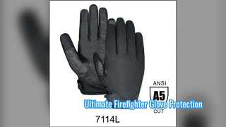 Examen des gants de pompier structurels HySafety 7886